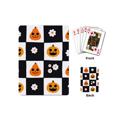 Seamless Halloween Pattern With Smiling Pumpkin 20240926 161714 0000 Playing Cards Single Design (mini) by Safari