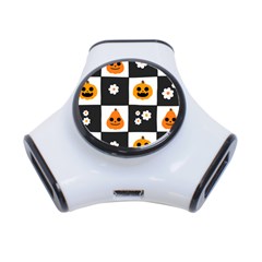 Seamless Halloween Pattern With Smiling Pumpkin 20240926 161714 0000 3-port Usb Hub by Safari