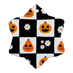 Seamless Halloween Pattern With Smiling Pumpkin 20240926 161714 0000 Ornament (snowflake)