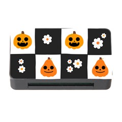 Seamless Halloween Pattern With Smiling Pumpkin 20240926 161714 0000 Memory Card Reader With Cf by Safari