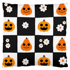 Seamless Halloween Pattern With Smiling Pumpkin 20240926 161714 0000 Large Cushion Case (one Side) by Safari