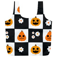 Seamless Halloween Pattern With Smiling Pumpkin 20240926 161714 0000 Full Print Recycle Bag (xl) by Safari