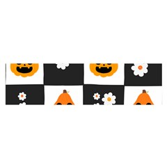 Seamless Halloween Pattern With Smiling Pumpkin 20240926 161714 0000 Oblong Satin Scarf (16  X 60 ) by Safari