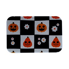 Seamless Halloween Pattern With Smiling Pumpkin 20240926 161714 0000 Open Lid Metal Box (silver)   by Safari