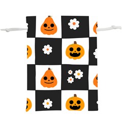 Seamless Halloween Pattern With Smiling Pumpkin 20240926 161714 0000 Lightweight Drawstring Pouch (xl) by Safari