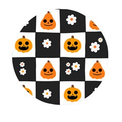 Seamless Halloween Pattern With Smiling Pumpkin 20240926 161714 0000 Mini Round Pill Box (pack Of 3) by Safari