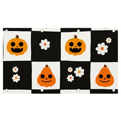 Seamless Halloween Pattern With Smiling Pumpkin 20240926 161714 0000 Banner And Sign 7  X 4  by Safari