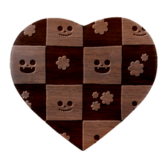 Seamless Halloween Pattern With Smiling Pumpkin 20240926 161714 0000 Heart Wood Jewelry Box by Safari