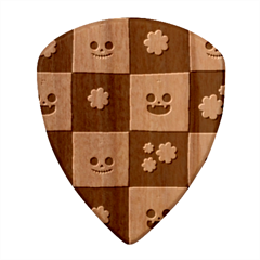 Seamless Halloween Pattern With Smiling Pumpkin 20240926 161714 0000 Wood Guitar Pick (set Of 10)