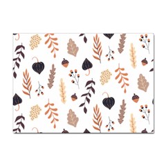 Autumn Seamless Leaves Pattern  Sticker A4 (10 Pack) by Safari