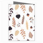 Autumn Seamless Leaves Pattern  Greeting Cards (Pkg of 8) Right