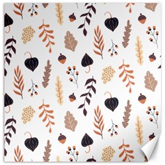 Autumn Seamless Leaves Pattern  Canvas 12  X 12 