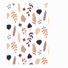 Autumn Seamless Leaves Pattern  Small Garden Flag (two Sides)