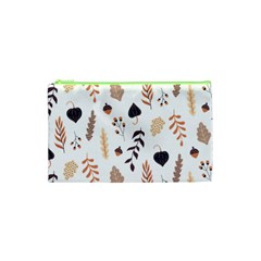 Autumn Seamless Leaves Pattern  Cosmetic Bag (xs)