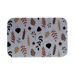 Autumn Seamless Leaves Pattern  Open Lid Metal Box (silver)  