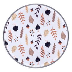 Autumn Seamless Leaves Pattern  Wireless Fast Charger(white) by Safari