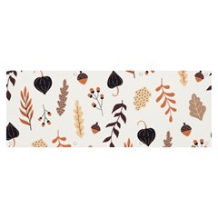 Autumn Seamless Leaves Pattern  Banner And Sign 8  X 3  by Safari