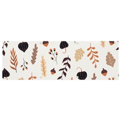 Autumn Seamless Leaves Pattern  Banner And Sign 9  X 3  by Safari