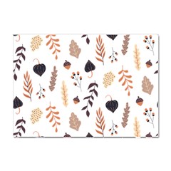 Autumn Seamless Leaves Pattern  Crystal Sticker (a4) by Safari