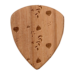 Autumn Seamless Leaves Pattern  Wood Guitar Pick (set Of 10) by Safari