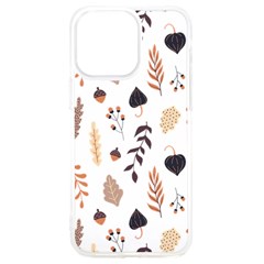 Autumn Seamless Leaves Pattern  Iphone 15 Pro Max Tpu Uv Print Case