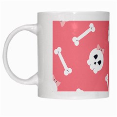 Halloween Pattern With Sculles And Bones 20240926 160927 0000 White Mug by Safari