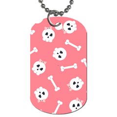 Halloween Pattern With Sculles And Bones 20240926 160927 0000 Dog Tag (two Sides) by Safari