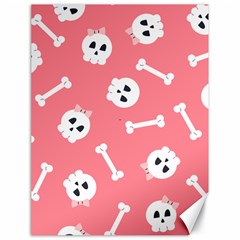 Halloween Pattern With Sculles And Bones 20240926 160927 0000 Canvas 18  X 24 