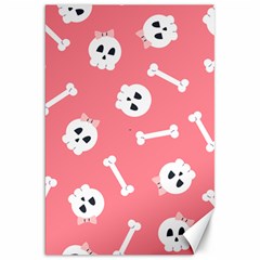 Halloween Pattern With Sculles And Bones 20240926 160927 0000 Canvas 20  X 30  by Safari