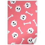 Halloween Pattern With Sculles And Bones 20240926 160927 0000 Canvas 20  x 30  19.62 x28.9  Canvas - 1