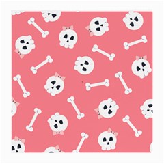 Halloween Pattern With Sculles And Bones 20240926 160927 0000 Medium Glasses Cloth (2 Sides) by Safari