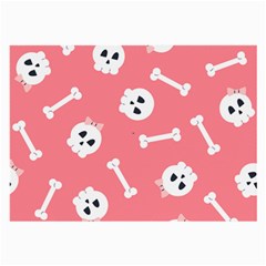 Halloween Pattern With Sculles And Bones 20240926 160927 0000 Large Glasses Cloth (2 Sides) by Safari