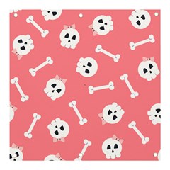 Halloween Pattern With Sculles And Bones 20240926 160927 0000 Banner and Sign 3  x 3 