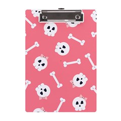 Halloween Pattern With Sculles And Bones 20240926 160927 0000 A5 Acrylic Clipboard by Safari