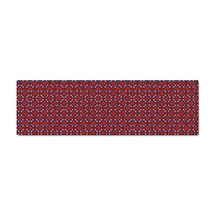 Brown Red Dot Pattern Sticker (bumper) by ytdream