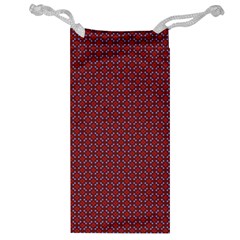 Brown Red Dot Pattern Jewelry Bag by ytdream