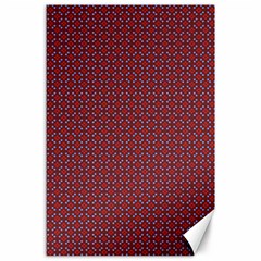 Brown Red Dot Pattern Canvas 24  X 36  by ytdream