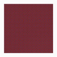 Brown Red Dot Pattern Medium Glasses Cloth (2 Sides)