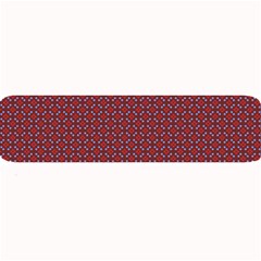 Brown Red Dot Pattern Large Bar Mat by ytdream