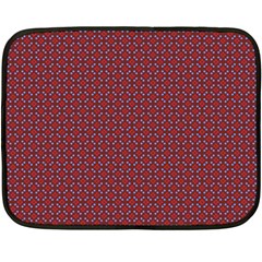 Brown Red Dot Pattern Fleece Blanket (mini) by ytdream