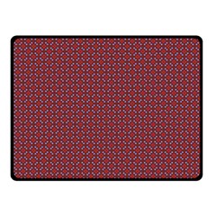 Brown Red Dot Pattern Two Sides Fleece Blanket (small) by ytdream