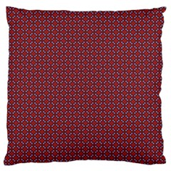 Brown Red Dot Pattern Standard Premium Plush Fleece Cushion Case (two Sides)