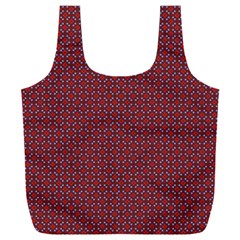 Brown Red Dot Pattern Full Print Recycle Bag (xxxl) by ytdream