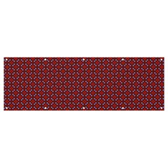 Brown Red Dot Pattern Banner And Sign 12  X 4  by ytdream