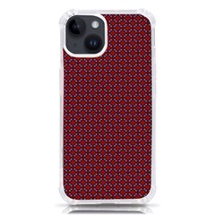 Brown Red Dot Pattern Iphone 14 Tpu Uv Print Case by ytdream