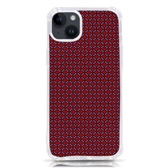 Brown Red Dot Pattern Iphone 14 Plus Tpu Uv Print Case by ytdream