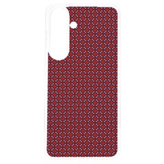 Brown Red Dot Pattern Samsung Galaxy S24 6 2 Inch Tpu Uv Case by ytdream