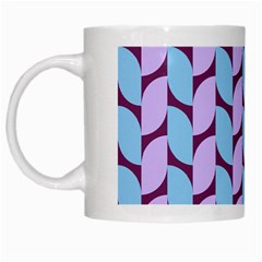 Purple Blue Pattern White Mug by ytdream