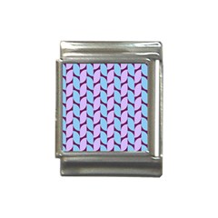 Purple Blue Pattern Italian Charm (13mm)