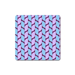 Purple Blue Pattern Square Magnet by ytdream